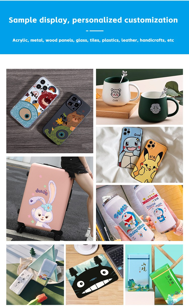 A1 Flatbed Printer 6090 UV Print Digital 3D Embossed Ceramic Glass Printing Machine with 2PCS XP600