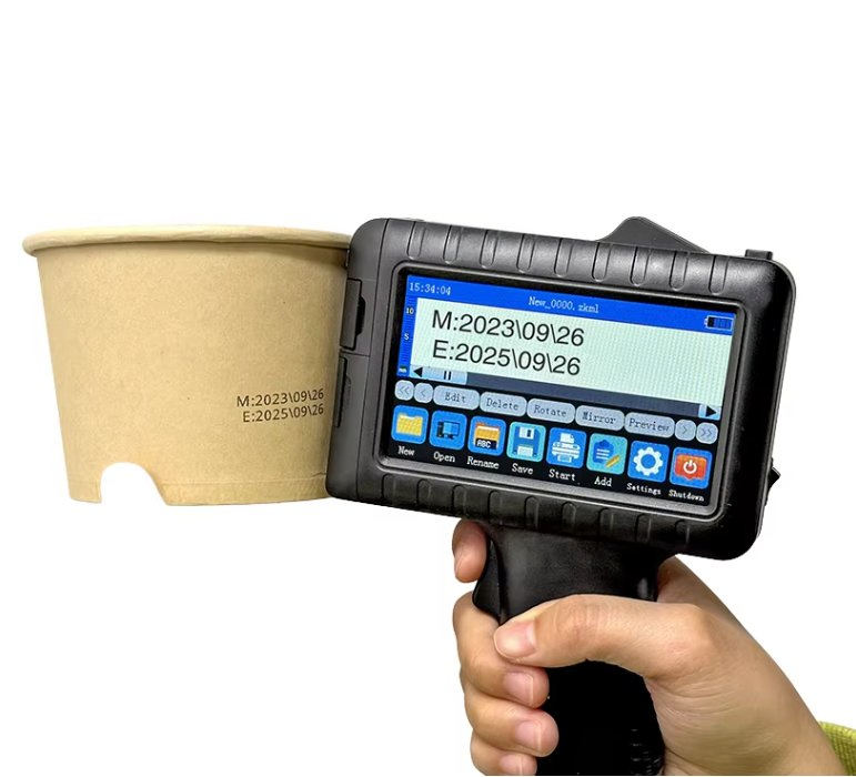 Portable Inkjet Printer with Touch Screen and Lithium Battery