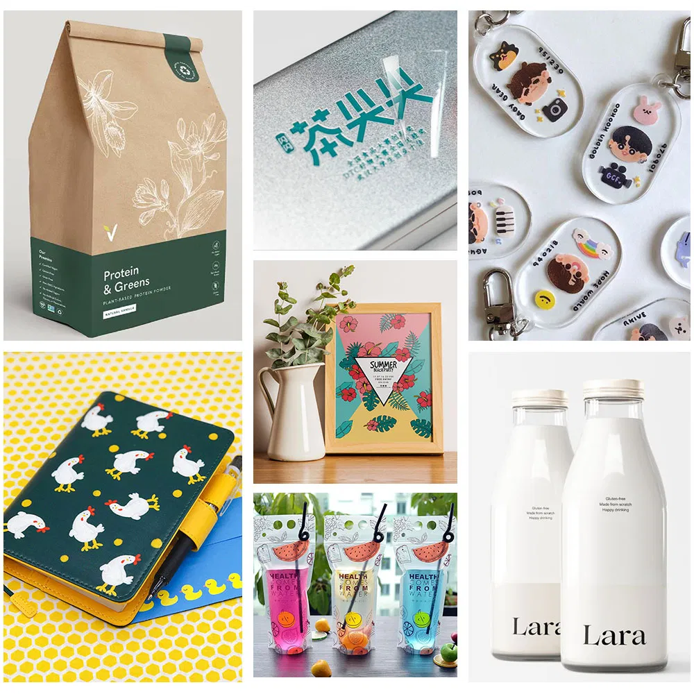 Sunika Wholesale Industrial Bulk Production Direct to Substrate 30cm Printing Machinery UV Flatbed Printer for Metal Cup Plastic