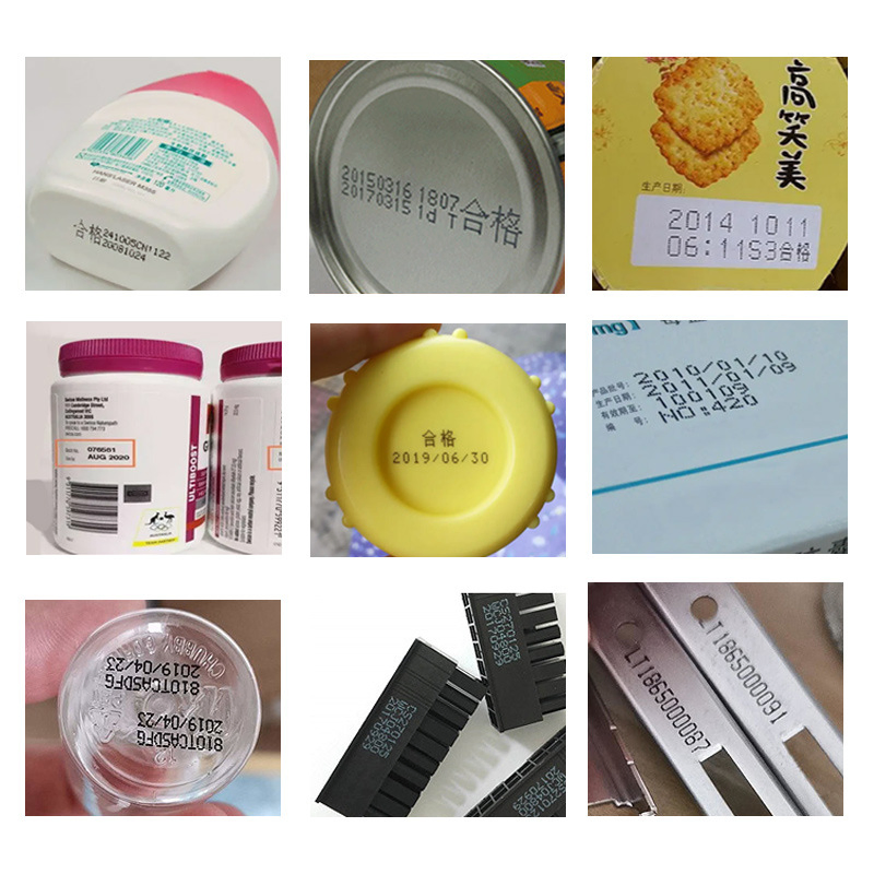 Henwi Date Code Inkjet Printer for Shampoo Lotion Bottles Cosmetic Box Case Sheet Paper