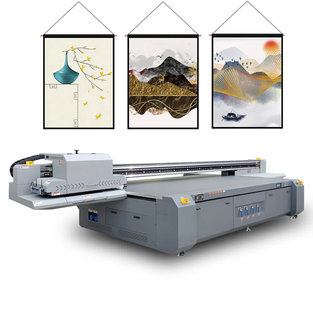 Large Format UV Flatbed Inkjet Printer Industrial Acrylic Ceramic Glass Wallpaper Wood Metal PVC Printing Machine