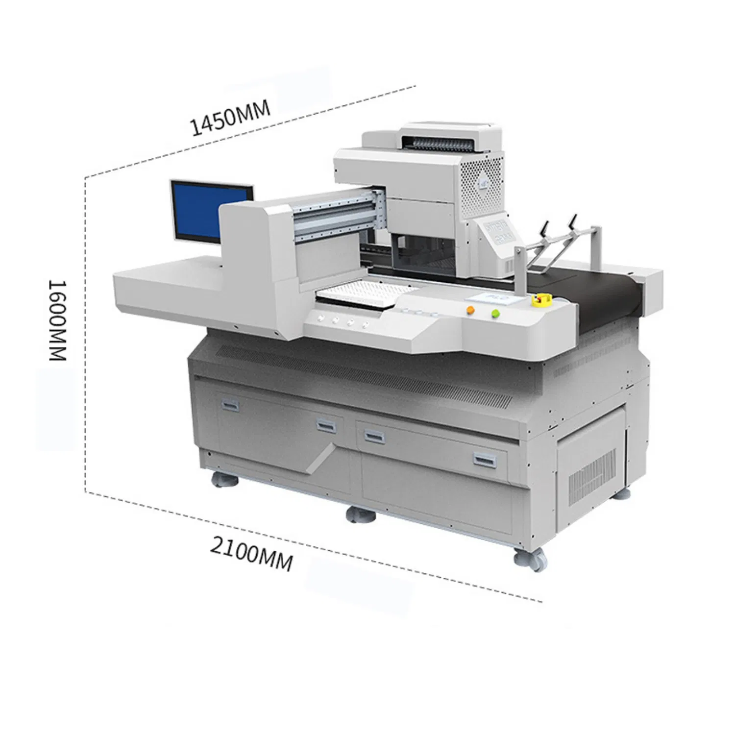 Industrial High-Speed Bag Paper Flatbed High Resolution One Pass UV Printer