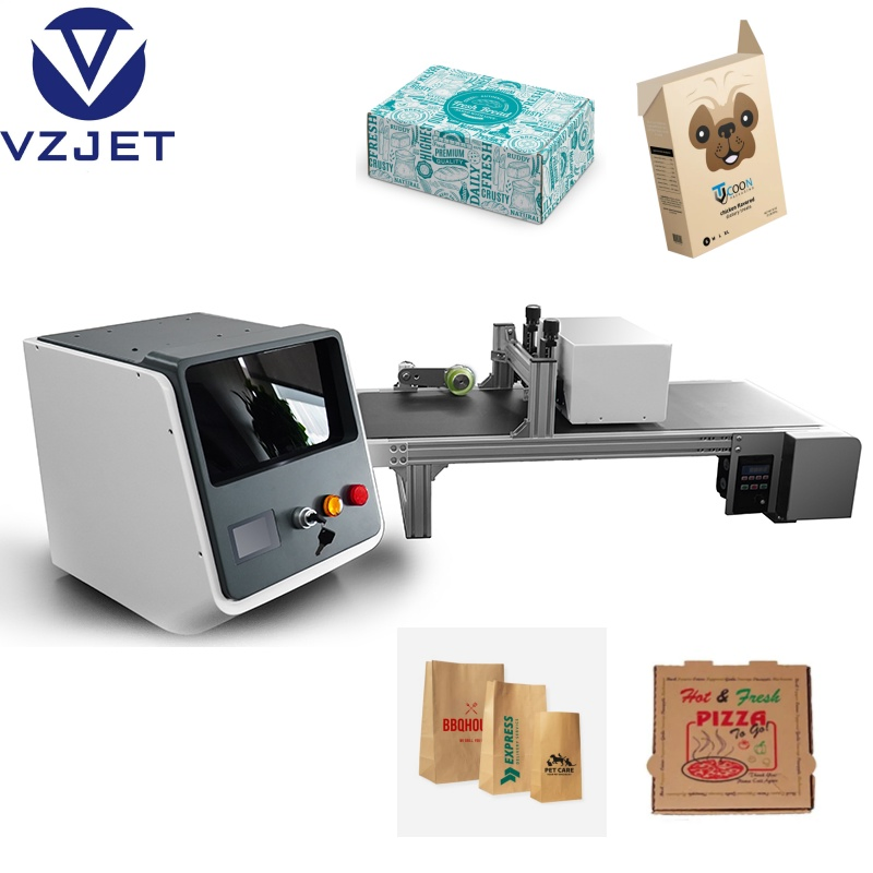 Cmyk Corrugated Box Kraft Paper Bag Foods Carton Single Pass Digital Printer