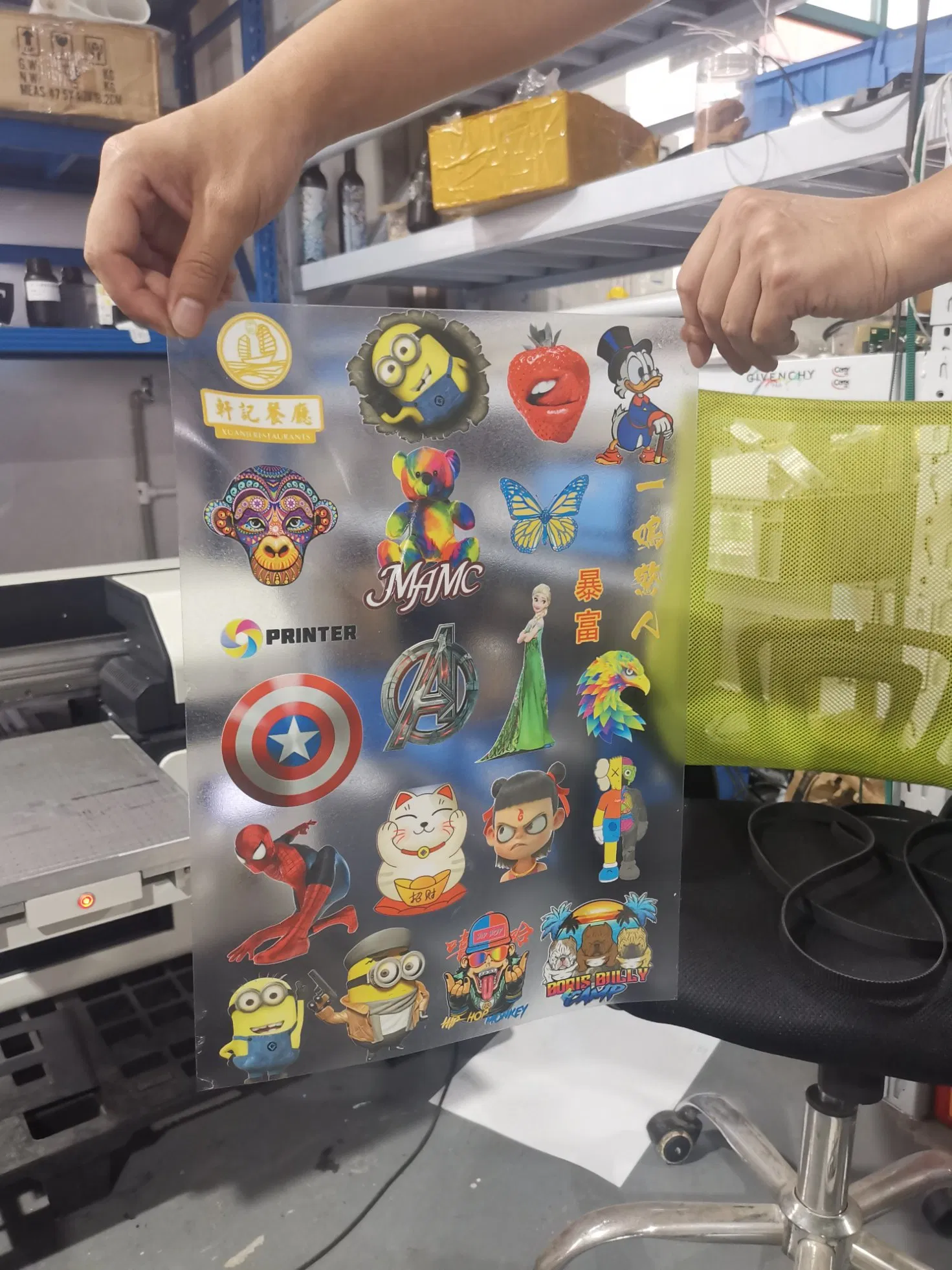 A3 Bouble Printheads Sign Supplier UV Printer Braille with Varnish