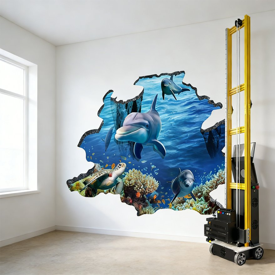 UV LED High-Gamut Digital Professional Commercial Indoor Wall Printer