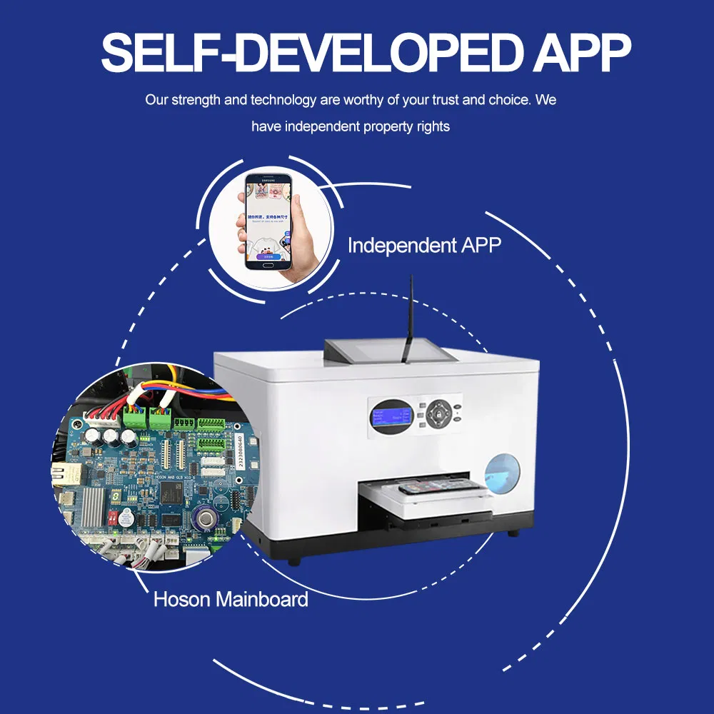 Sunika A4 Digital Mini UV Printer Flatbed Mini Direct DIY Ink Jet Flatbed Pen ID Card CD PVC Glass Leather Wood Phone Cases Printing Machine