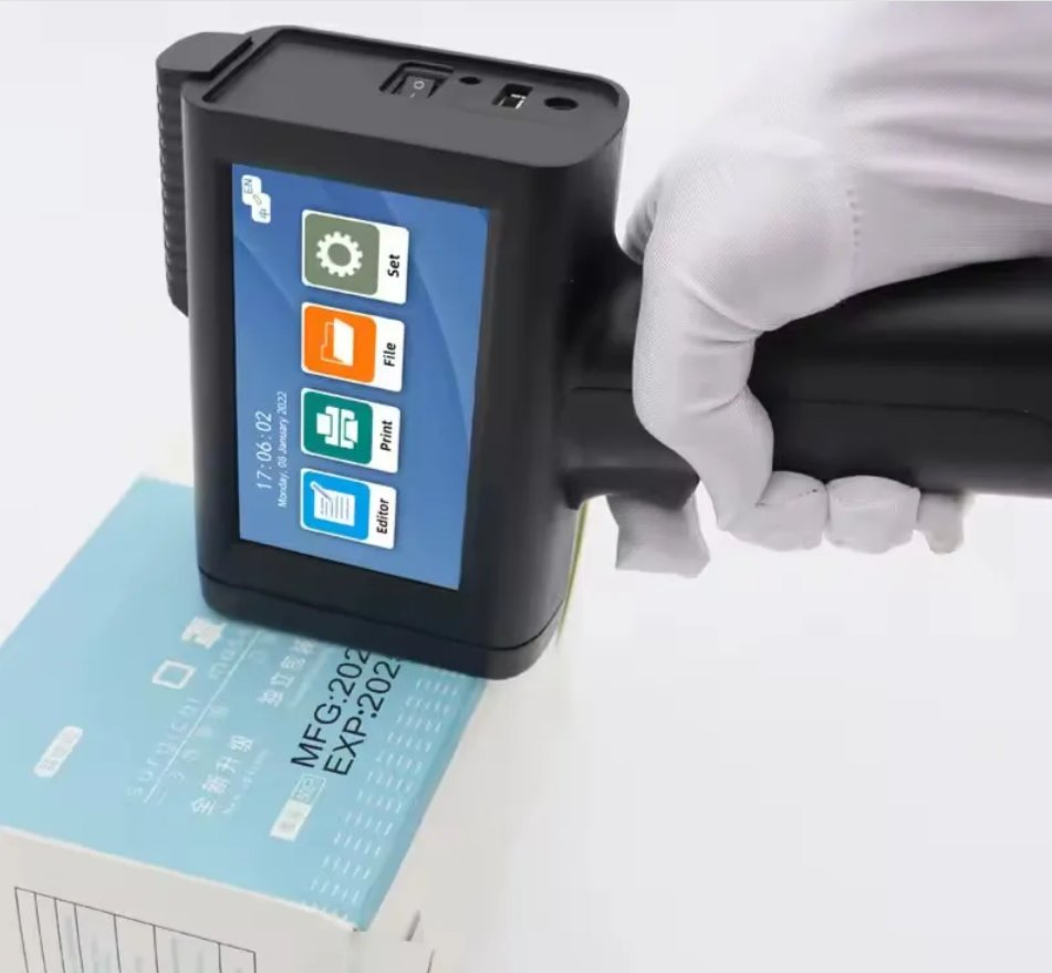 Portable Inkjet Printer with Touch Screen and Lithium Battery