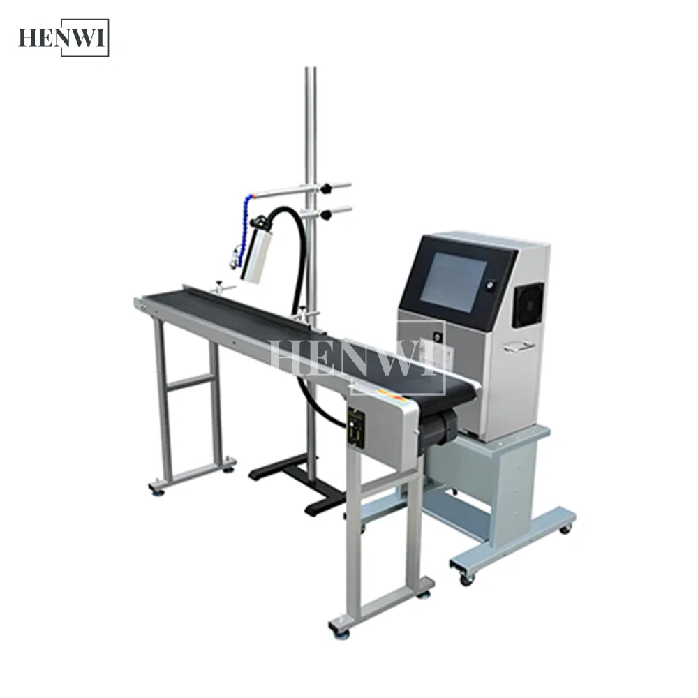 Henwi Date Code Inkjet Printer for Shampoo Lotion Bottles Cosmetic Box Case Sheet Paper