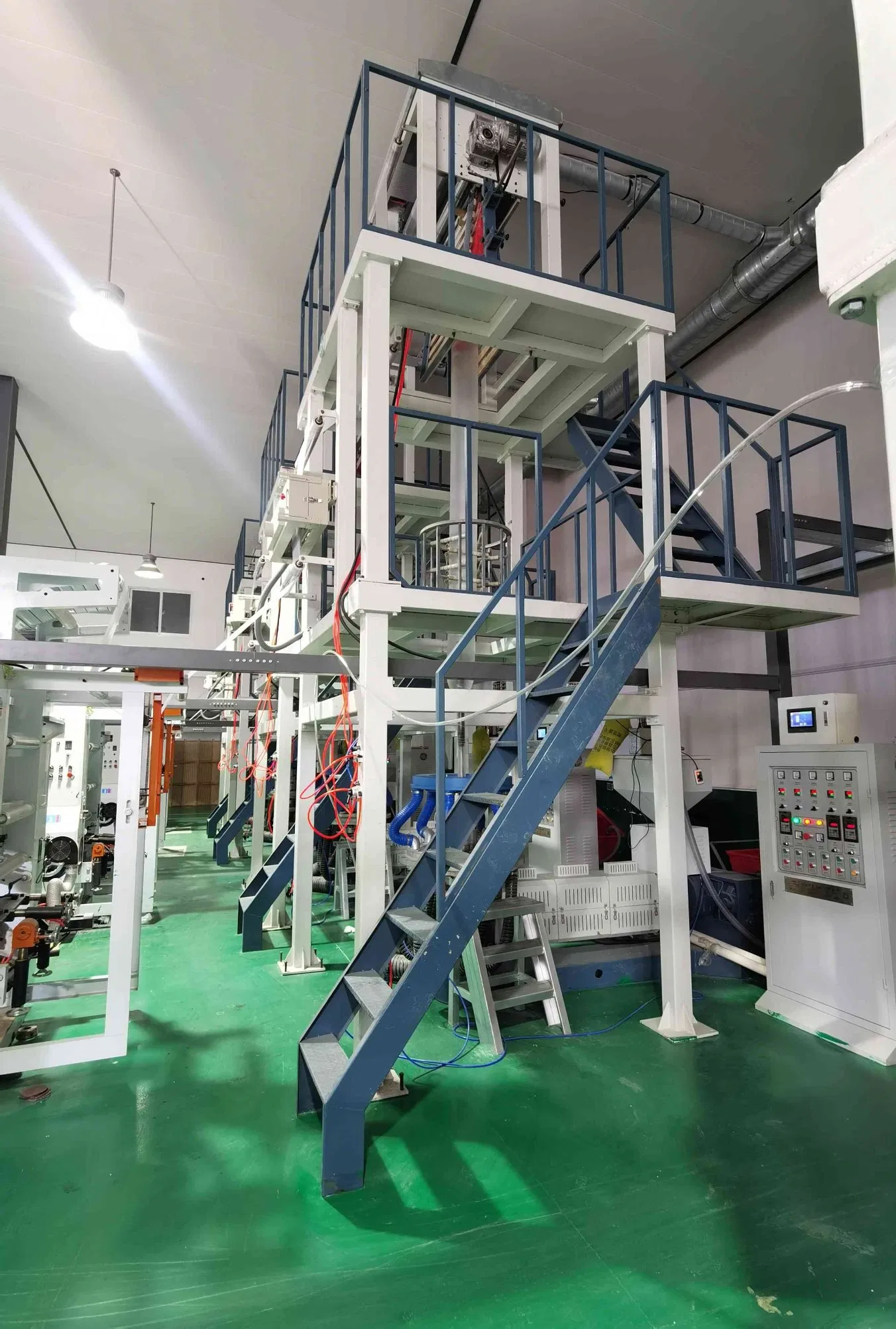 Precision Synchronized Manufacturing Hub Unifying High-Speed Film Extrusion and Direct-to-Film Printing Machine