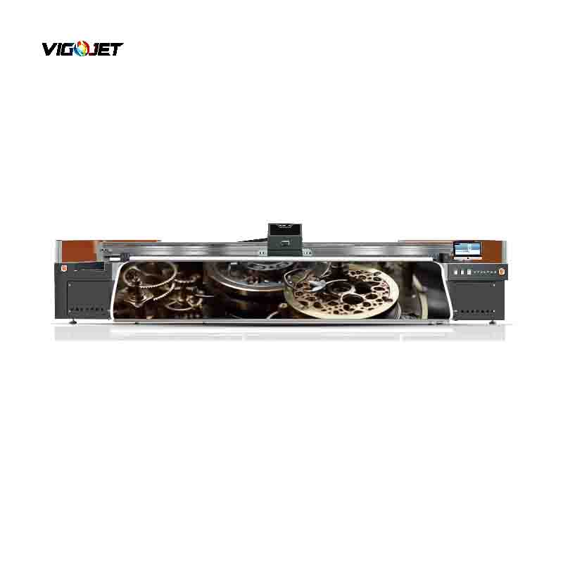 Vigojet Hybrid UV 5m Flex Banners Vinyl Roll to Roll Printer and Flatbed Wall Paper Industrial UV Printer