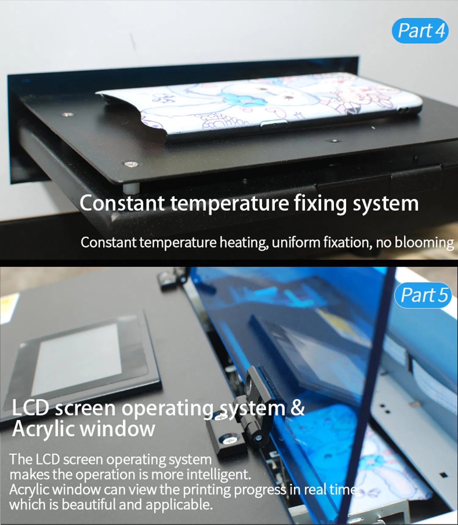 Factory Industrial Fast L800 Digital Inkjet Wide Format Glass/Ceramic/Plastic Flatbed A5 UV Printer