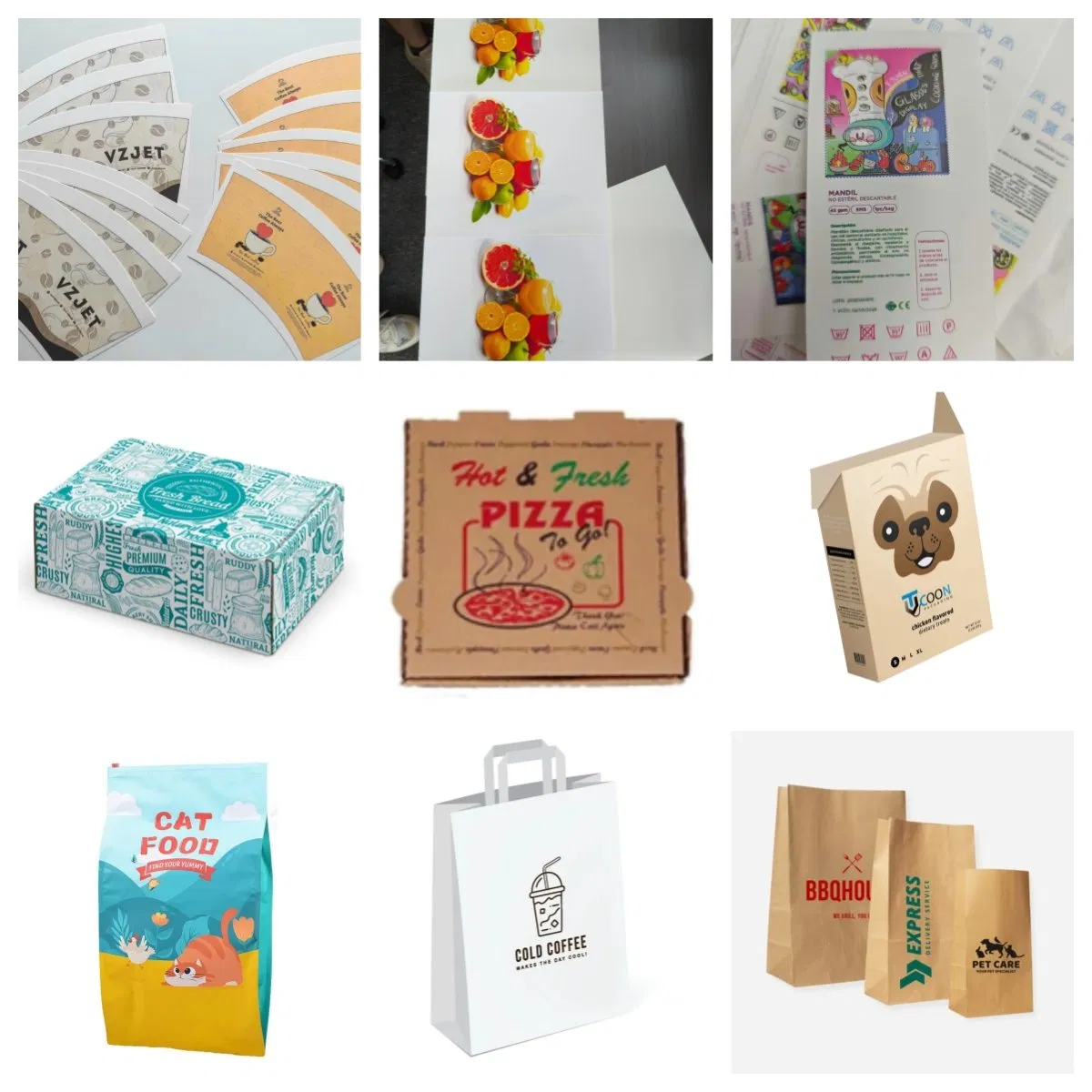 Corrugated Carton Box Packages Gift Boxes Paper Bags Flatbed Digital Inkjet Printer