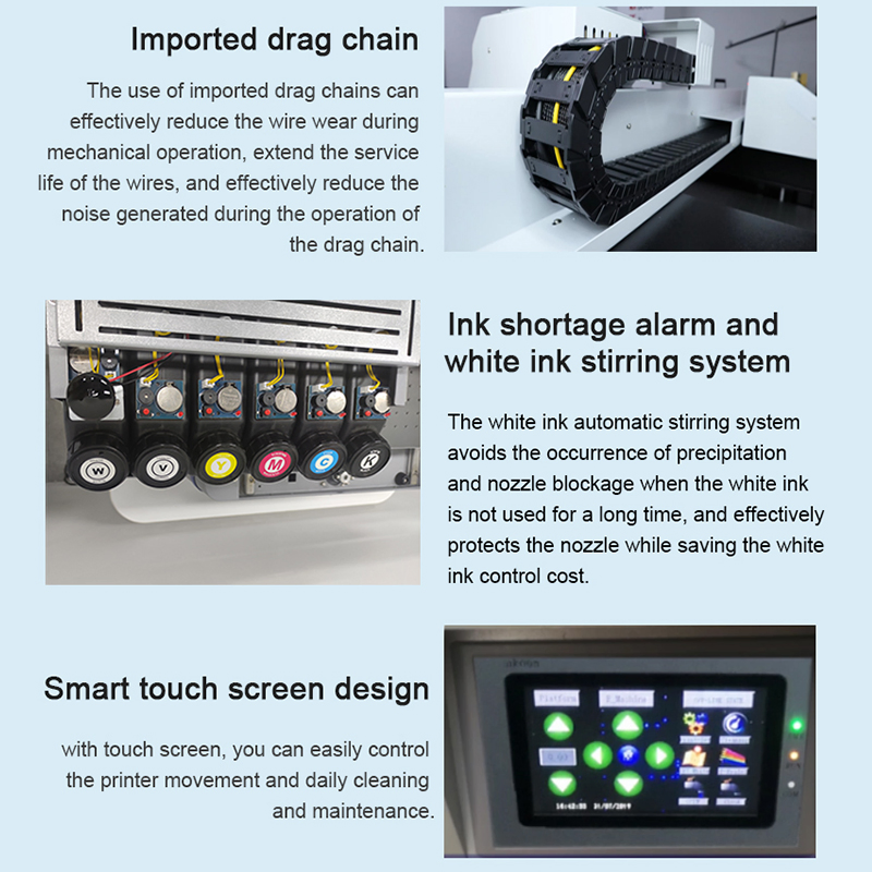 Industrial Machine 3040 UV Flatbed Printer Digital Machine A3 Size Commercial Printing High Speed Acrylic Printer