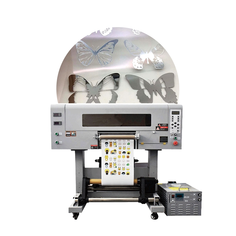 Small UV Dtf Printer 2-in-1 Mobile Case Boxes A3 Dimension 30cm Lamination Printing Machine Metal/Plastic Surface UV Ink