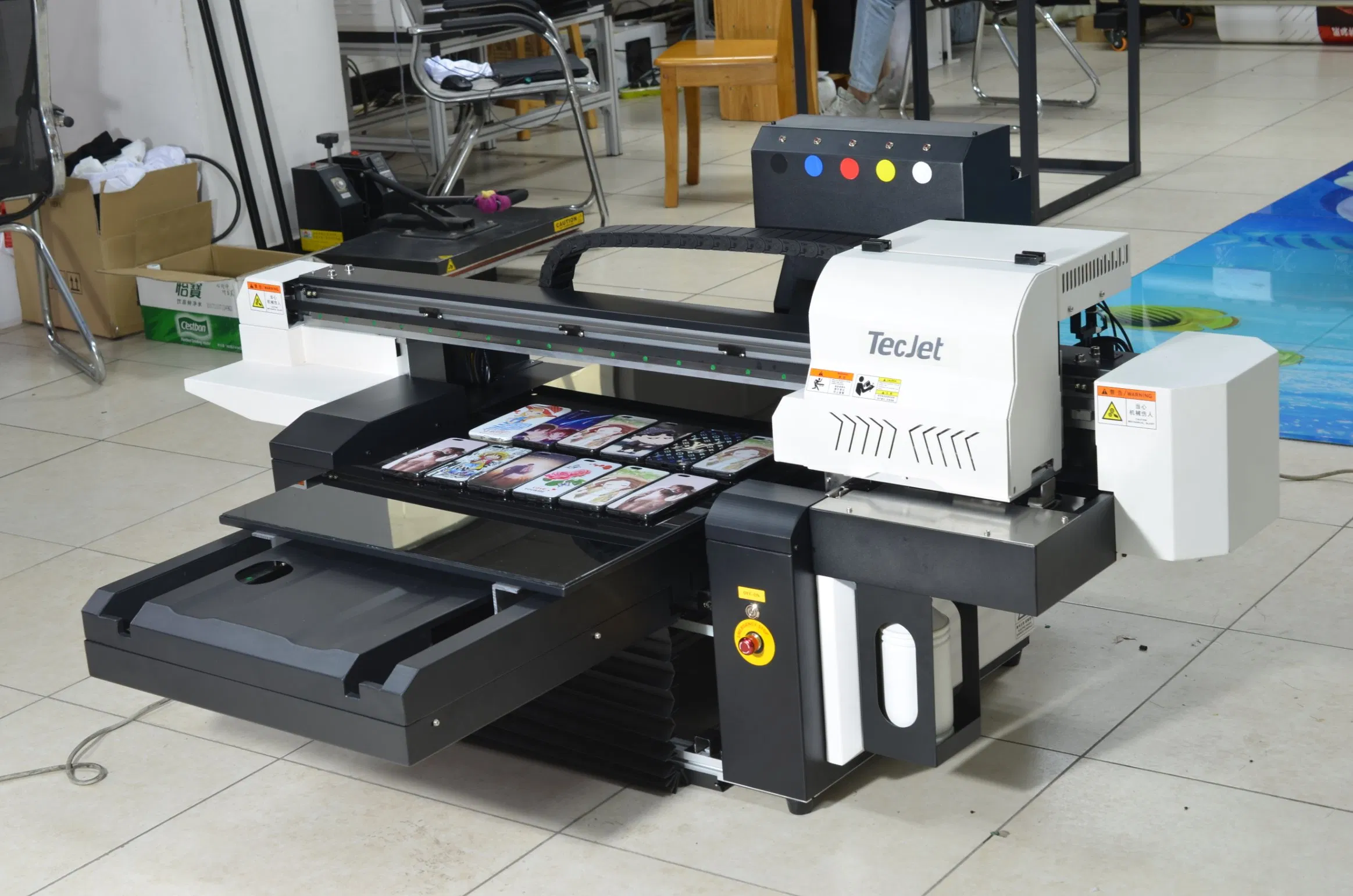 Tecjet 600*900mm Digital Flatbed UV Printer Glass Printing Machine