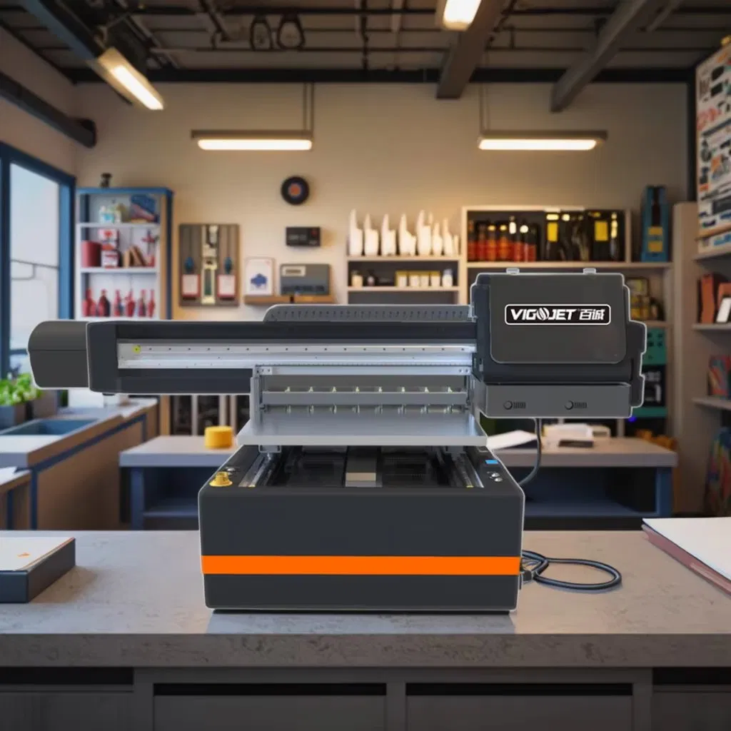A1 6090 UV Flatbed Inkjet Printer Small Items CCD Positioned Multi-Surface (Glass Wood Metal PVC) for Leather New 1-Year