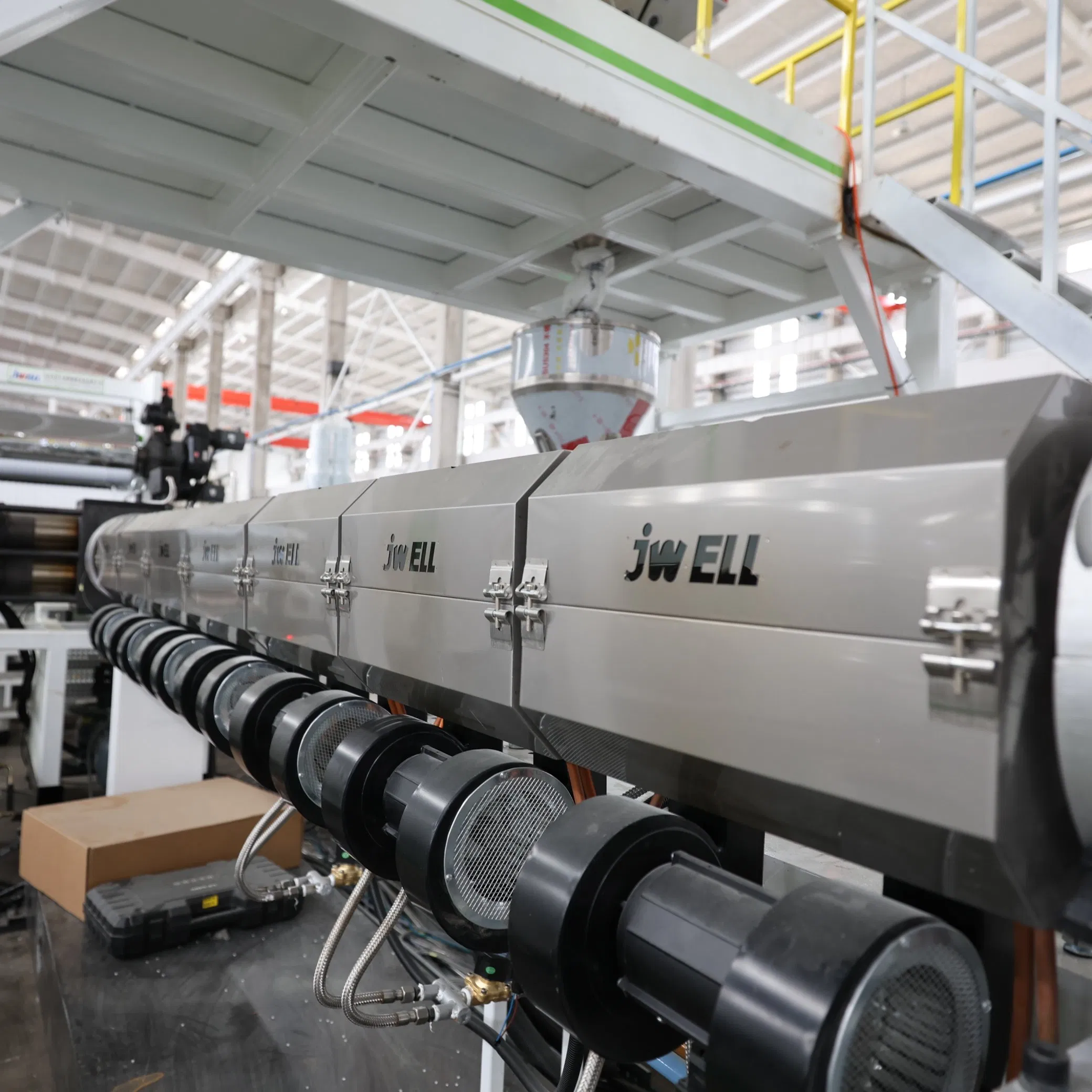 Jwell Pet Film Extrusion Machine Pet Packaging Sheet for Food Packaging Food-Grade Thermoforming Plastic Extrusion Machine Plastic Extruder Machine