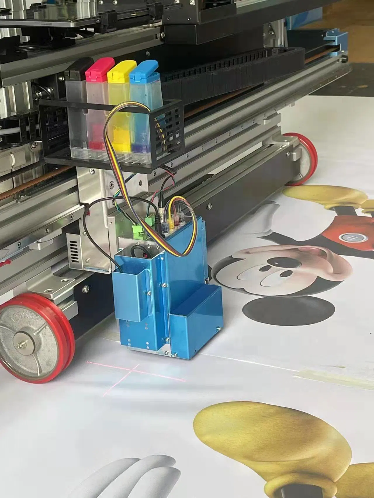 3D Auto Effect Vertical Wall Art Glass Wood Ceramic Metal Indoor Home Direct Digital Wall Floor Spraying Painting Printers Printing Machines