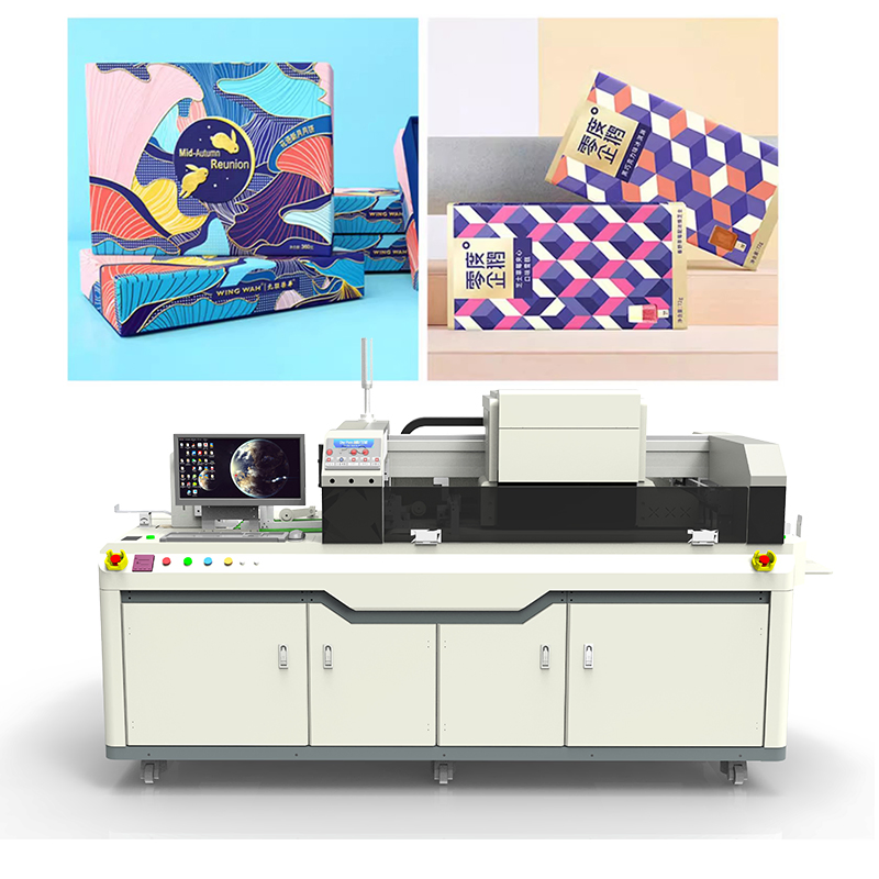 2023 New High Speed Corrugated Boxes Shopping Bags Single Pass Digital Printer for out-Carton