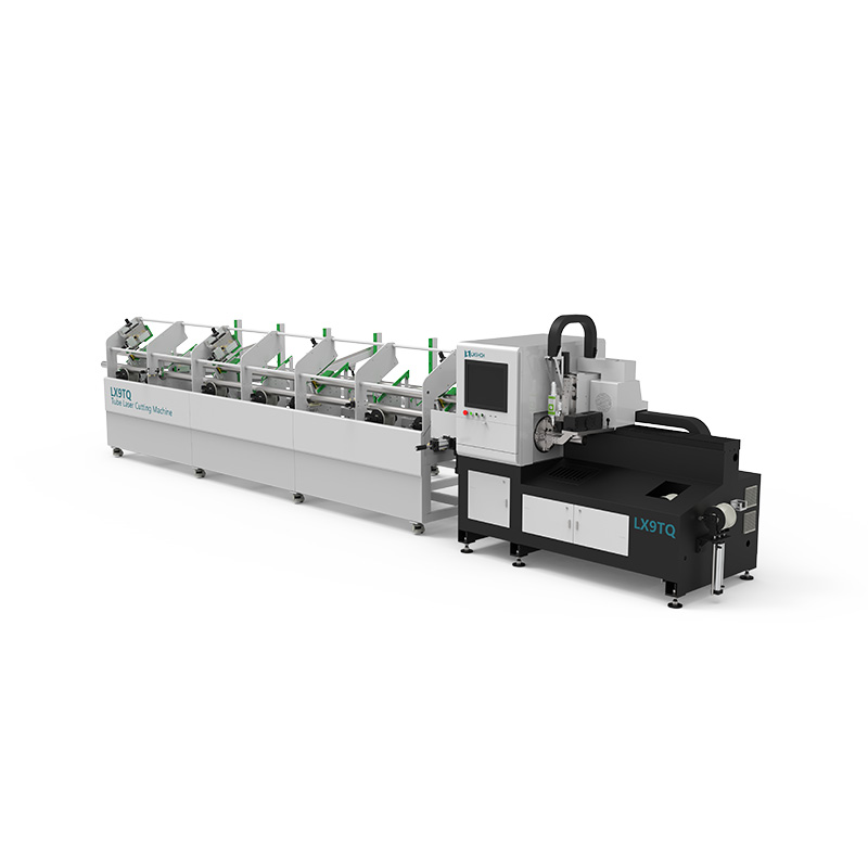 China LX9TQA Automatic Feeding Fiber Laser Cutting Metal Tube Pipe Machine for Iron Stainless Steel Carbon Steel Manufacturers, Factory