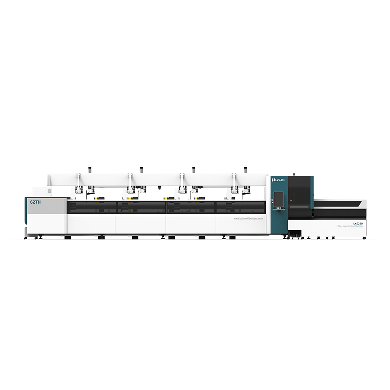 China LX62THA Automatic Loading and Unloading Metal Square and Circle Tube Fiber Laser Pipe Cutting Machine 1000 1500 2000 3000 4000 6000 8000 watt Manufacturers, Factories