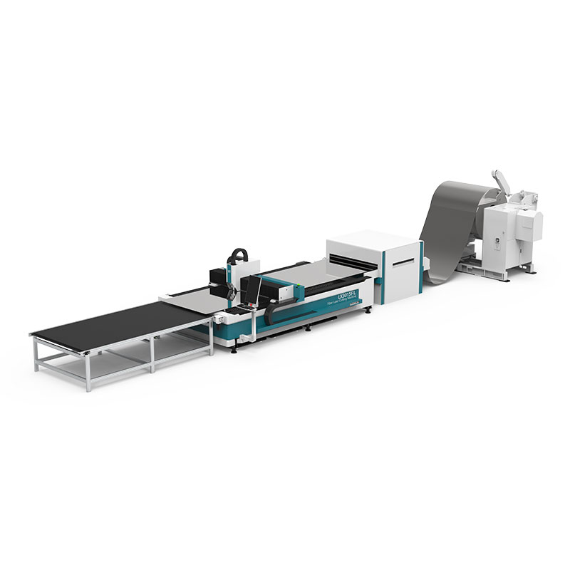 Custom 3015FL CNC Fully Automatic Assembly Line Coil Stainless Steel Metal Laser Cutting Machine with Leveling Feeding Cutting Suppliers, Factory
