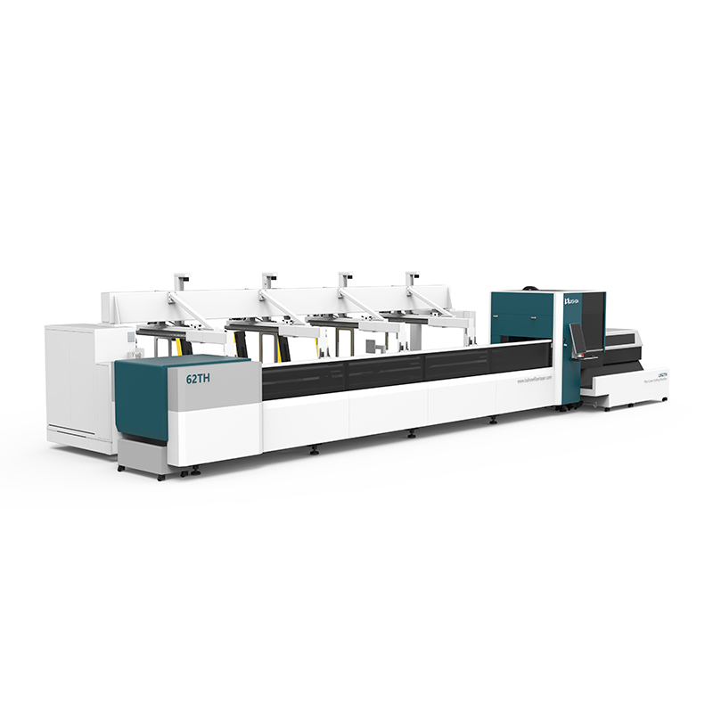 China LX62THA Automatic Loading and Unloading Metal Square and Circle Tube Fiber Laser Pipe Cutting Machine 1000 1500 2000 3000 4000 6000 8000 watt Manufacturers, Factories