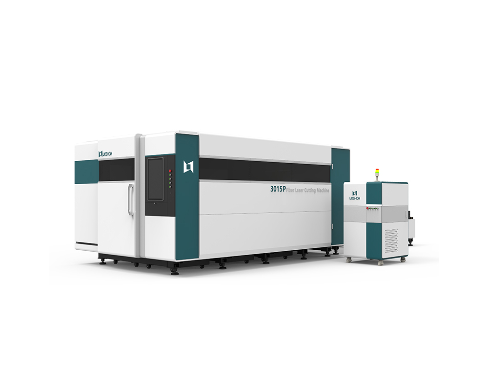 Wholesale LX3015P Sheet Metal Cnc Fiber Laser Cutting Machine Steel Laser Cutter with Rotary Exchange Table and Cover  Manufacturers, Suppliers