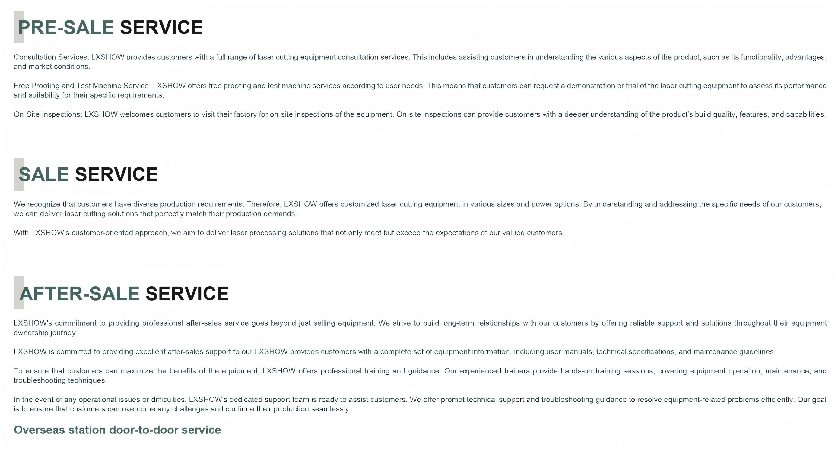 Our Service