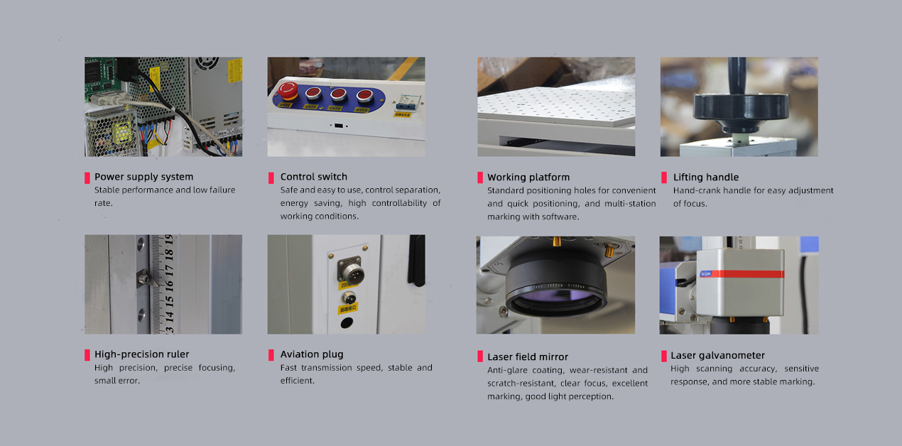 Precision laser marking head adjustments
