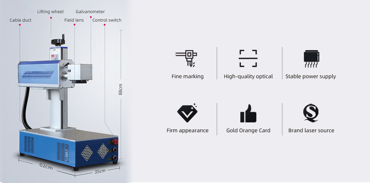 Desktop Integrated CO2 Laser Marking Machine - View 3