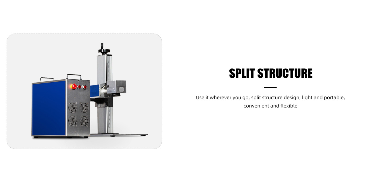 Split fiber laser marking machine 1270-6