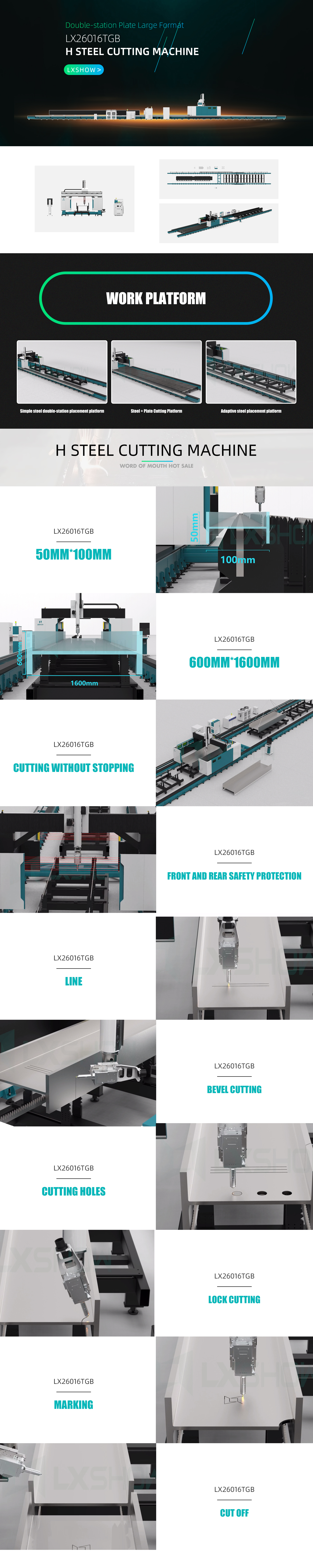 LX26016TGB Fiber Laser Cutting Machine