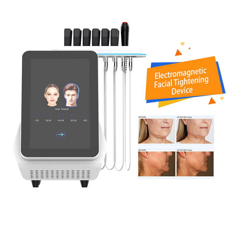 EMS RF Face Lifting Muscle Stimulator Machine Skin Rejuvenation Skin Tightening Facial Desktop Magnetic Facial EMS Device