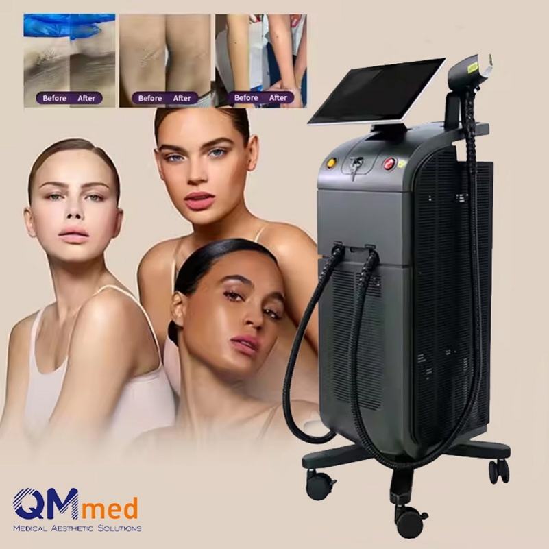 Cosmetic Instrument Ice 808 Diode Laser Hair Ramovel Beauty Equipment Machine Price Made in South Korea with Fiber