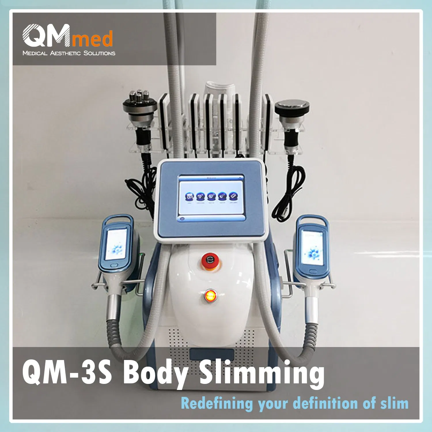 Portable Qm-3s 360 Body Slimming System 7in1 3cryo40kbody Rfface Rflipo Laser 360angle Surrounding Cryolipolysis Fat Freezing Machine