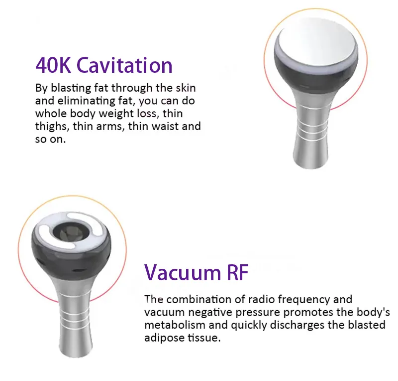 High Quality Skin Rejuvenation RF Skin Tightening Radio Frequency Vacuum Cavitation RF Slimming Skin Tightening Body Shaping Device