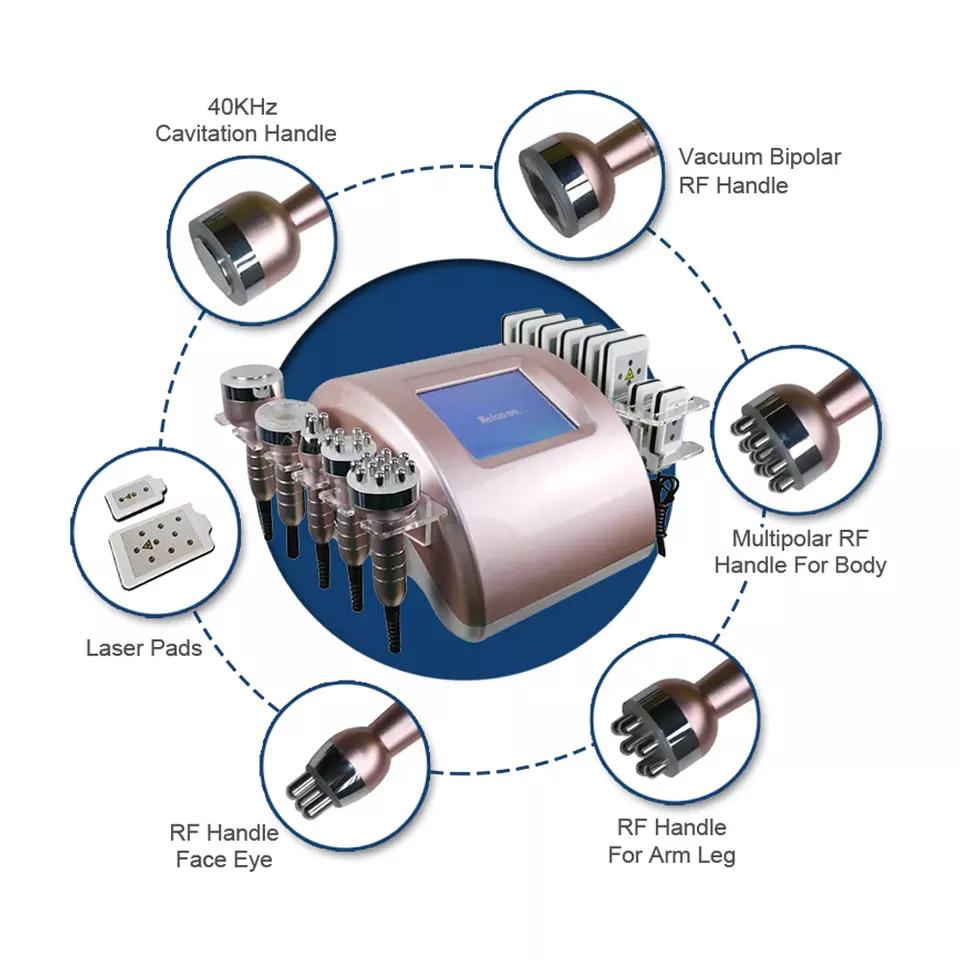 Advanced Technology Vacuum RF Leg Slimming Body Massage Contouring Loss Fat Cell Removal SPA Ultrasonic Cavitation Powerful Body Sculpting Machine