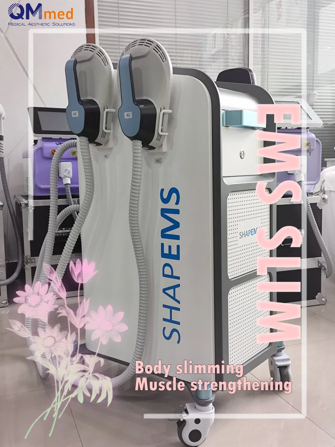 Body Muscle Stimulator Machinenew Technology EMS Body Shaping Electromagnetic Fat Burning Slimming Devices EMS