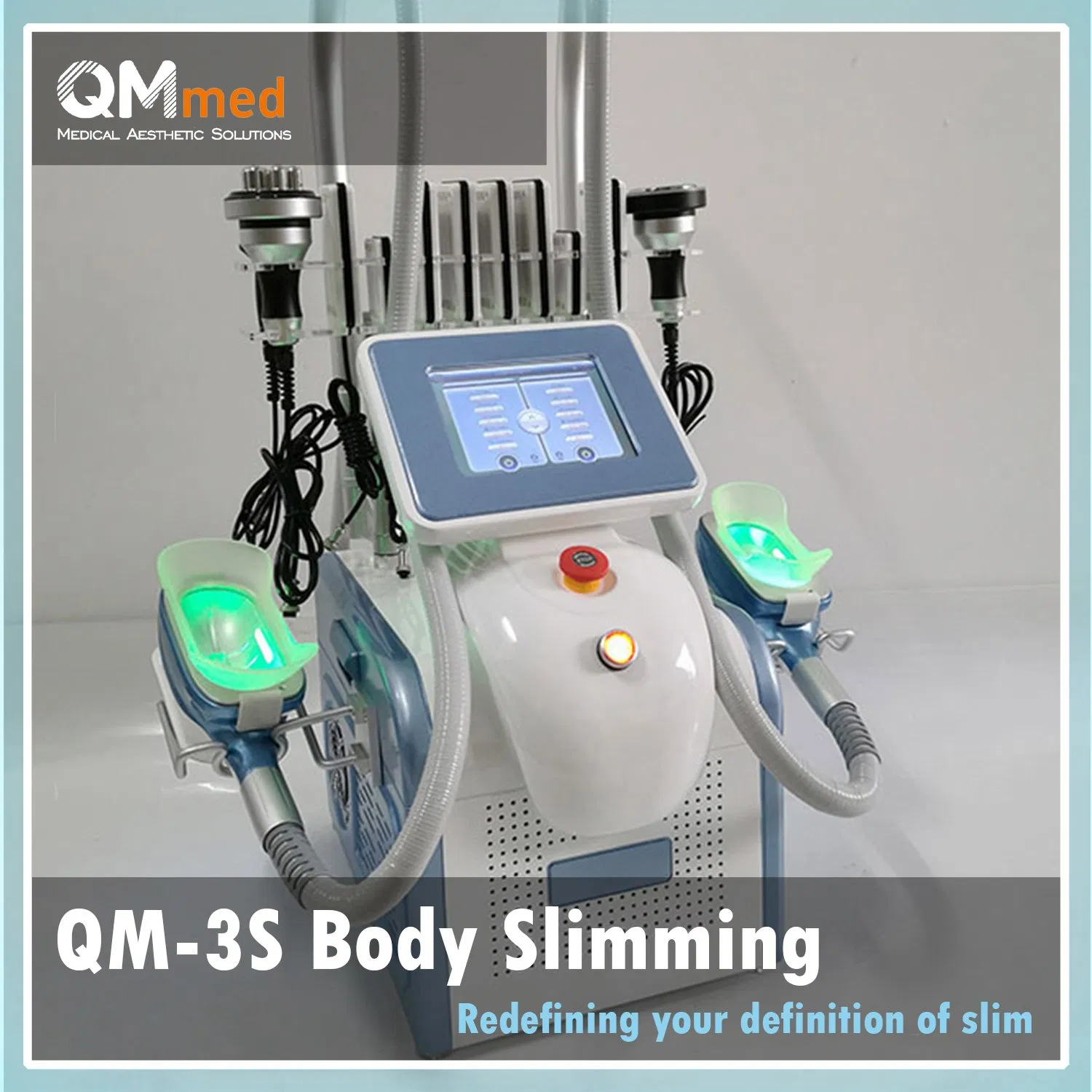 Portable Qm-3s 360 Body Slimming System 7in1 3cryo40kbody Rfface Rflipo Laser 360angle Surrounding Cryolipolysis Fat Freezing Machine
