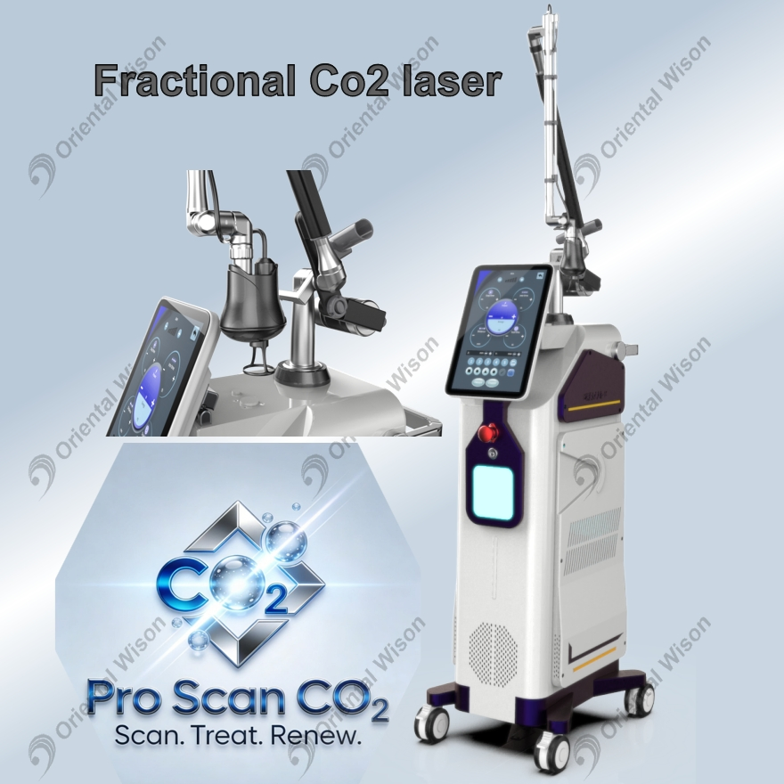 15.6inch Screen RF Metal Tube CO2 Fractional Laser Skin Tighten Vaginal Rejuvenation Skin Resurfacing Machine