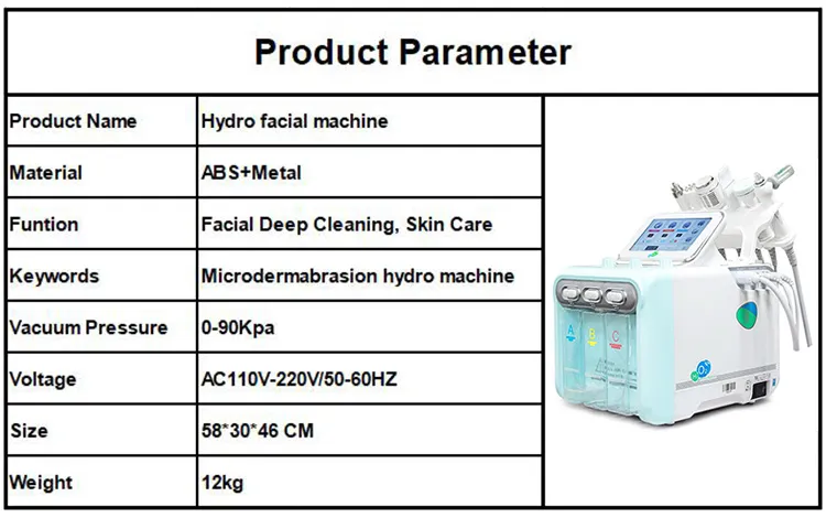 6 In1 Microdermabrasion Machine Deep Cleaning Skin RF Tightening Face Care Device