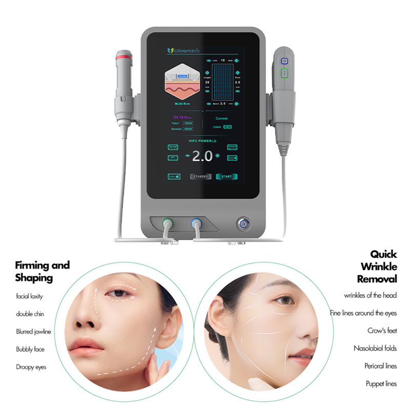 12D Desktop HIFU Machine Lifting Body Contouring Skin Tightening Wrinkle Removal Skin Rejuvenation Face Lifting