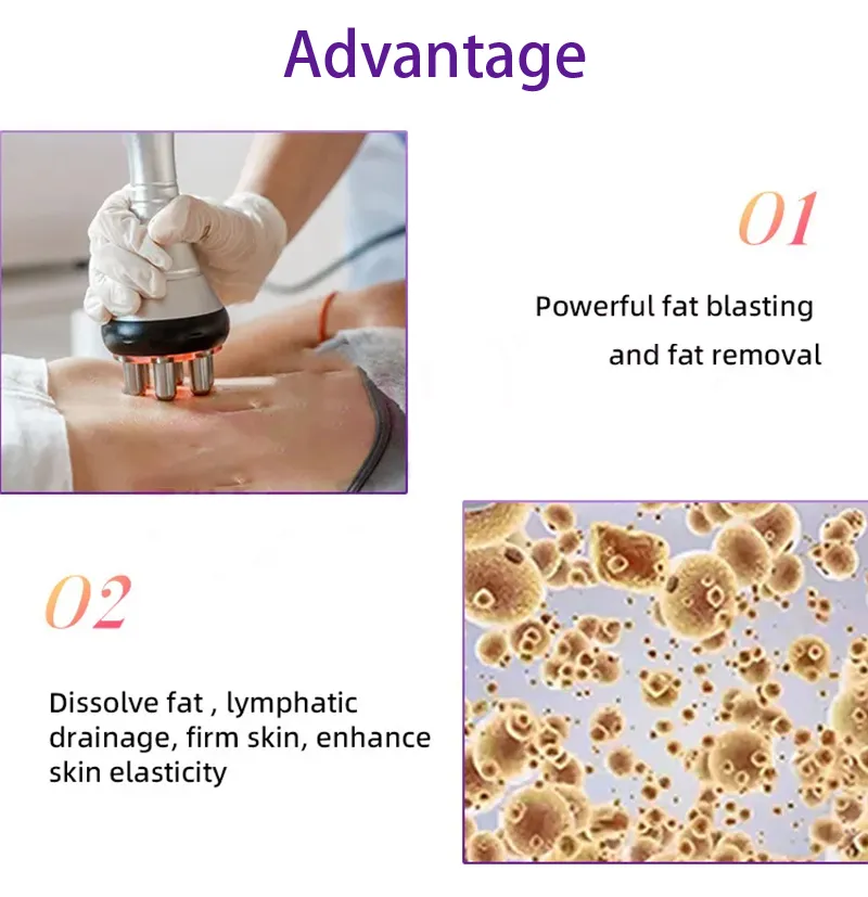 High Quality Skin Rejuvenation RF Skin Tightening Radio Frequency Vacuum Cavitation RF Slimming Skin Tightening Body Shaping Device