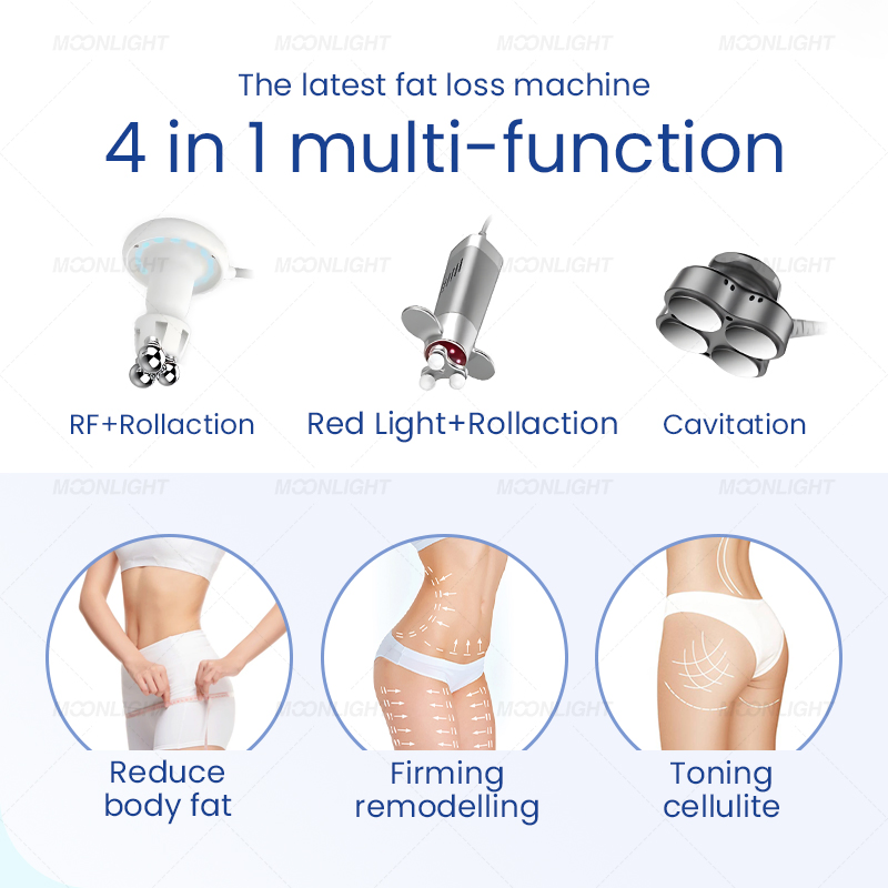 Professional Sculpt Vela with RF Roller Cellulite Massage Aesthetic Apparatus Auto Roller Vacuum Cavitation Therapy Body Slimming Machine