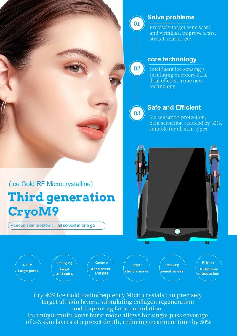 M9 Ice Gold RF Beauty Device