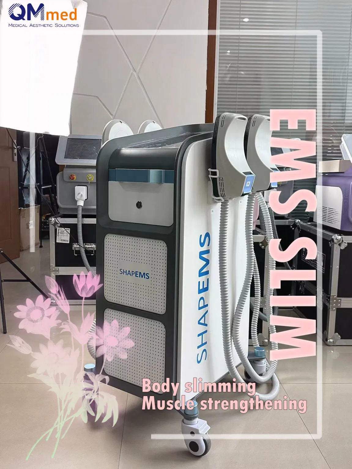 Body Muscle Stimulator Machinenew Technology EMS Body Shaping Electromagnetic Fat Burning Slimming Devices EMS