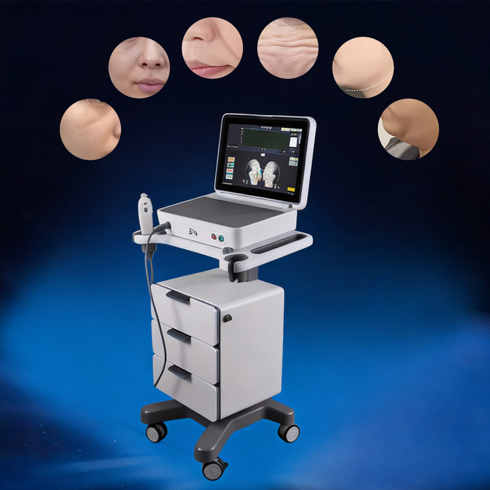 HIFU Professional Skin Care Machine Face &amp; Body Lifting Wrinkle Reduction with Plug-In Power Source and 1-Year Warranty