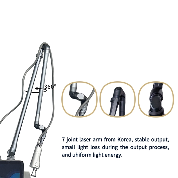2026 Fractional CO2 Laser Machine RF Tube with 7-Joint Articulating Arm for Easy Operation Scar Removal Laser
