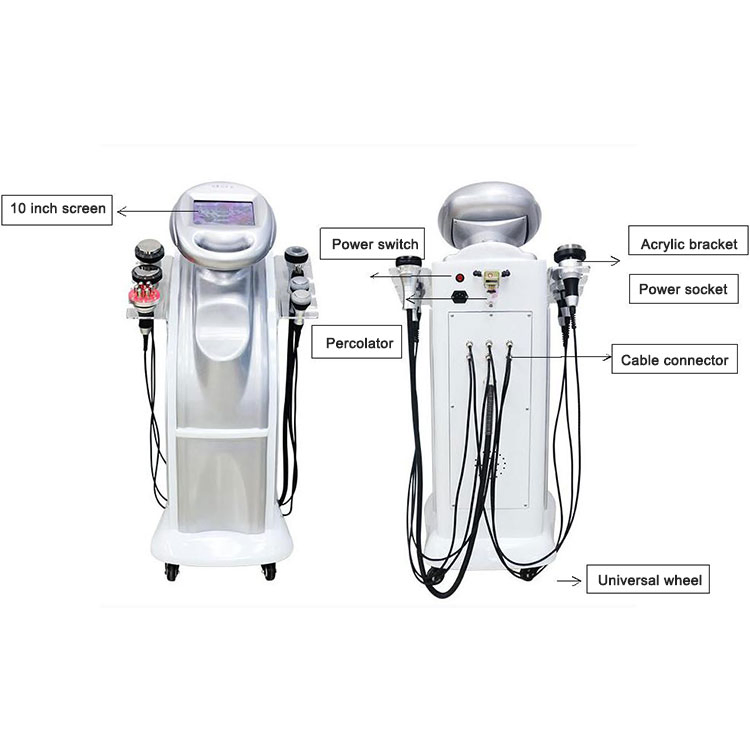 Ultrasonic Cavitation System Body Slimming RF Cavitation Vacuum Machine 80K for Beauty